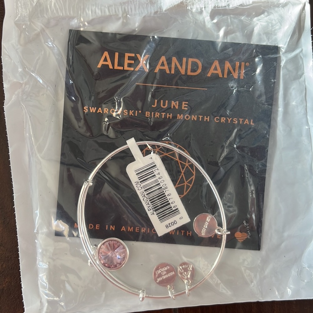 Alex and Ani June Swarovski birth month crystal